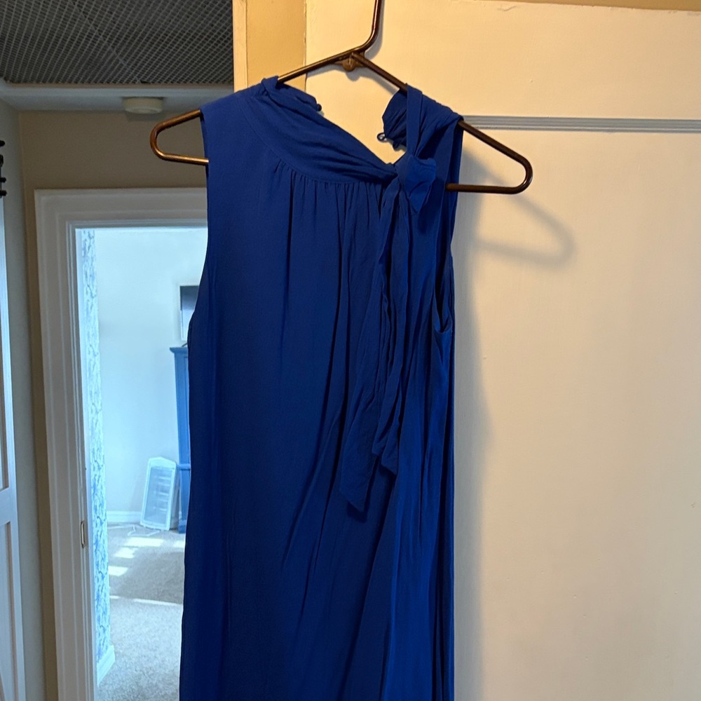 Ann Taylor One Shoulder Blue Dress